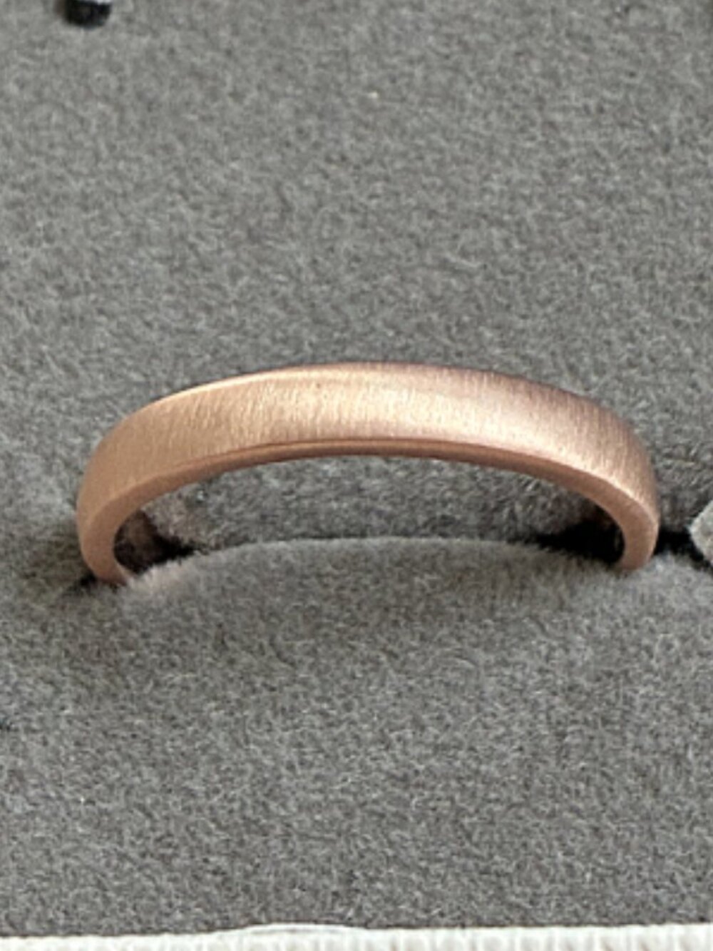 3mm Matte Rose Gold Vermeil Ring | Sterling Silver Minimalist Band 7